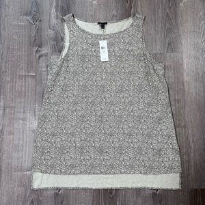 EILEEN FISHER BROKEN CHEVRON TENCEL VISCOSE TANK XL NWT
